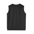 thumbnail image 5 of Razzly Men's Tank Tops Sweater Vest Sleeveless Knitted V Neck Casual Spring Style Plain Design for Men(Dark Gray,XL), 5 of 6