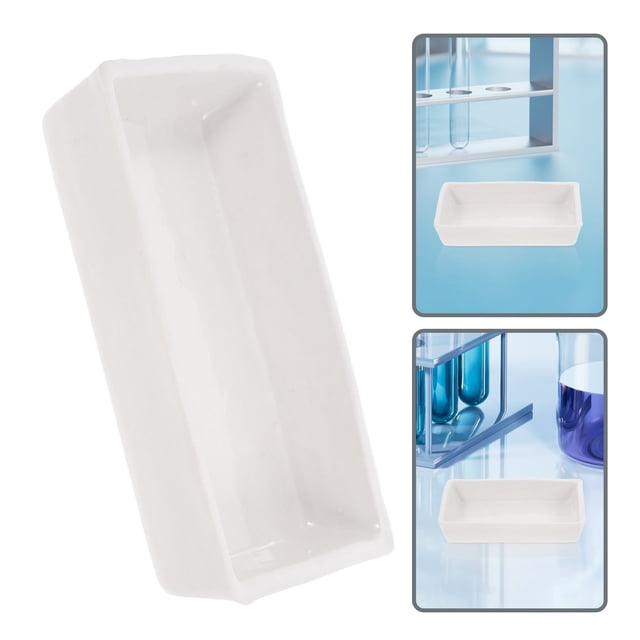 CHICHUMID Cerámico Rectangular Para Laboratorio Resistente A Altas Temperaturas Y Uso Múltiple
