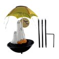 thumbnail image 2 of Comedero solar para pájaros, comedero para colibríes con estaca, decoración de jardín, estatua fantasma con sombrilla, decoración de Halloween para, 2 of 9