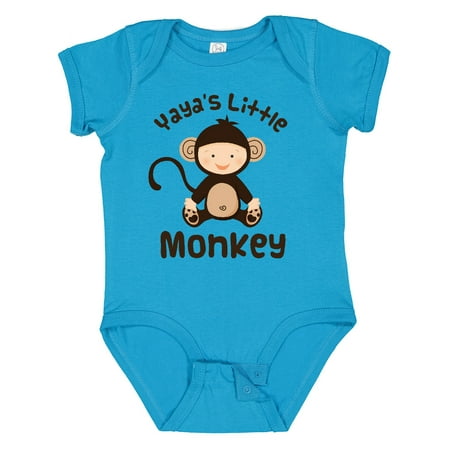 

Inktastic Yaya Little Monkey Grandchild Gift Baby Boy or Baby Girl Bodysuit