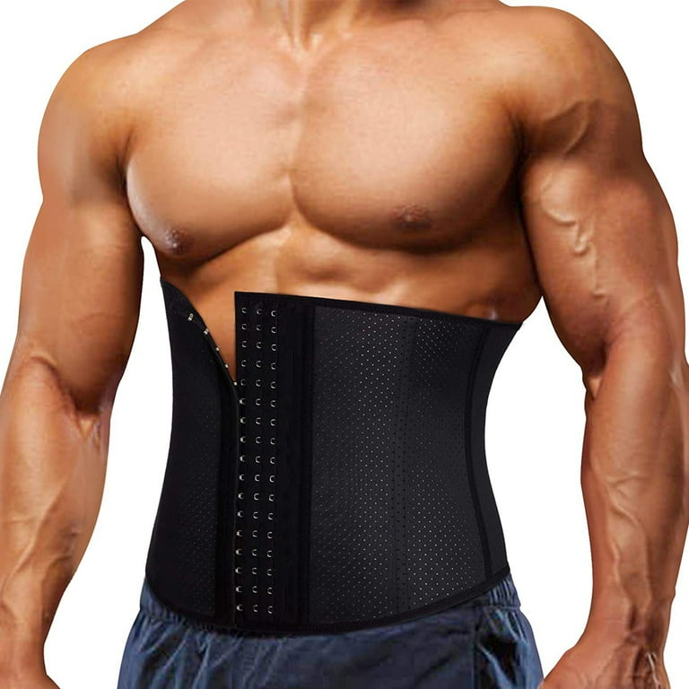 Waist Trainer Belt for Men Body Weight Loss Hot Sweat Fat Burning 