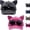 Black+pink, variant on Y2K Cat Ear Baseball Cap with Detachable Sunglasses, Vintage Washed Trucker Hat with UV Protection, Cute Cat Ear Cap for Women Men Summer Streetwear