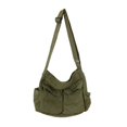 thumbnail image 1 of Bolsos de mensajero escolares para mujer, bolso de hombro de diseñador para mujer, bolsos de hombro de lona informales de gran capacidad sólidos para mujer Tan Jianjun unisex, 1 of 2