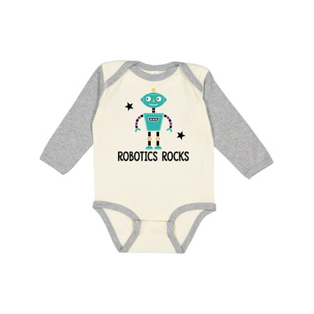 

Inktastic Robotics Rocks Funny Robot Gift Baby Boy or Baby Girl Long Sleeve Bodysuit
