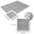 thumbnail image 3 of WHIFEA 12-Pack Wood Grain Foam Floor Mats – Durable 24" x 24" Mats for Hall & Yoga Use, 3 of 7