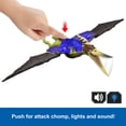 thumbnail image 3 of Jurassic World Wild Roar Pteranodon Dinosaur Action Figure Toy, Attack, Light & Sound, Scan Code, 3 of 6