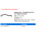 thumbnail image 2 of Radiator Hose - Compatible with 2011 - 2017 BMW X3 xDrive35i 2012 2013 2014 2015 2016, 2 of 2