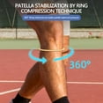 thumbnail image 4 of Patella Band Patellar Tendon Support Strap 2 Pack Patella Knee Brace Ring Knee Band for Tennis Running Soccer Basketball and Hiking Breathable Lightweight Patella Stabilizer Knee, 4 of 6