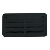 Dometic 3109492.004 Refrigerator Upper/Lower Plastic Sidewall Vent - Black