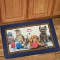 thumbnail image 3 of PowerSellerUSA Printed Anti Fatigue Mat, Non Slip Printed Textured Comfort Standing Floor Mats for Living, Dining Room, Bedroom, Kitchen, Office, Work (18x30 in., Playful Kitty and Puppies), 3 of 3