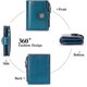 thumbnail image 4 of Bolso de herramientas Cartera pequeña de mujer azul Cartera de mujer pequeña plegable compacta de cuero genuino con bloqueo Rfid, 4 of 5