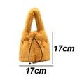 thumbnail image 2 of Hukapapa invierno nueva moda bolso tipo cubo cinta simple un hombro diagonal bolso de mujer amarillo, 2 of 5