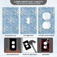 thumbnail image 3 of Yayeee Toggle Light Switch Wall Plate 1-Gang 4.5"x2.7" Home Decorative Outlet Cover, Blue Snowflake, 3 of 7