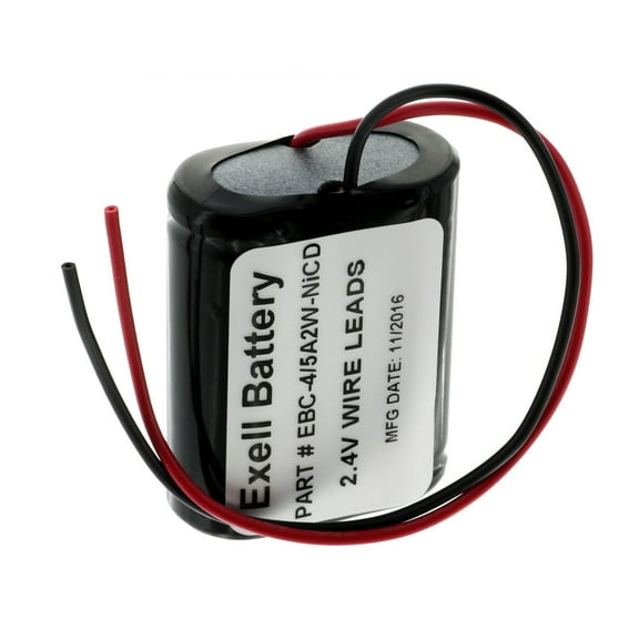 Exell 2.4V 1200mah NiCd Battery Pack w/ Wire Leads GMRS Radios Cordless Phones