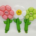 thumbnail image 5 of 6 piezas de globos de mano de aluminio con forma de macarrón, hojas verdes, margaritas y flores, globos de girasol, juguetes para niños, decoraciones para fiestas de cumpleaños y bodas, 5 of 5