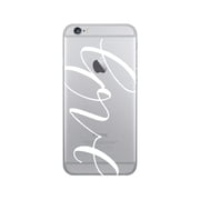 OTM Prints Clear Phone Case, Love White - iPhone 6/6s/7/7s