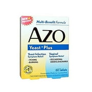 AZO Yeast Plus Tablets 60 ea (Pack of 6)