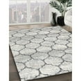 thumbnail image 3 of Ahgly Company Machine Washable Indoor Square Contemporary Dark Goldray Area Rugs, 6' Square, 3 of 7