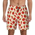 thumbnail image 2 of Goofa Tomatoes And Chili Printed Men's Swim Trunks Board Shorts Quick Dry Mens Swimming Trunks with Compression Liner,Breathable Fit Hawaii Beach Shorts-X-Large, 2 of 9