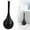 Black, variant on Hideaway Toilet Brush Set, Hammered Design, Discreet Bathroom Decor & Anti-Splash Shield, 360° Deep Clean Bristles, Modern Bathroom Accessories, for Home, Hotel, Easy to Clean & Maintain Gold