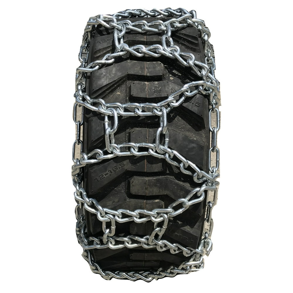 Snow Chains 1216.5, 12 16.5 Duo Grip Tractor Tire Chains Set of 2