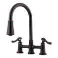 thumbnail image 1 of Pfister LG531-YPY Ashfield 2-Handle Pull-Down Kitchen Faucet, Tuscan Bronze, 1 of 1