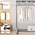 thumbnail image 4 of BestOffice 250 LB Heavy Duty Commercial Grade Clothing Garment Rolling Collapsible Rack, 4 of 6