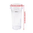 thumbnail image 4 of 2 Pack 16 oz Cup with Sip & Seal Lid and Extractor Blade Replacement Parts 322KKU770 Compatible with Nutri Ninja BL770 BL771 BL772 BL773CO BL780, 4 of 6