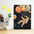 thumbnail image 2 of FORMRS Acrylic Clipboard with Low Profile Clip Standard A4 Letter Size, 12.5" x 9", Retro Watercolor Planet, 2 of 8