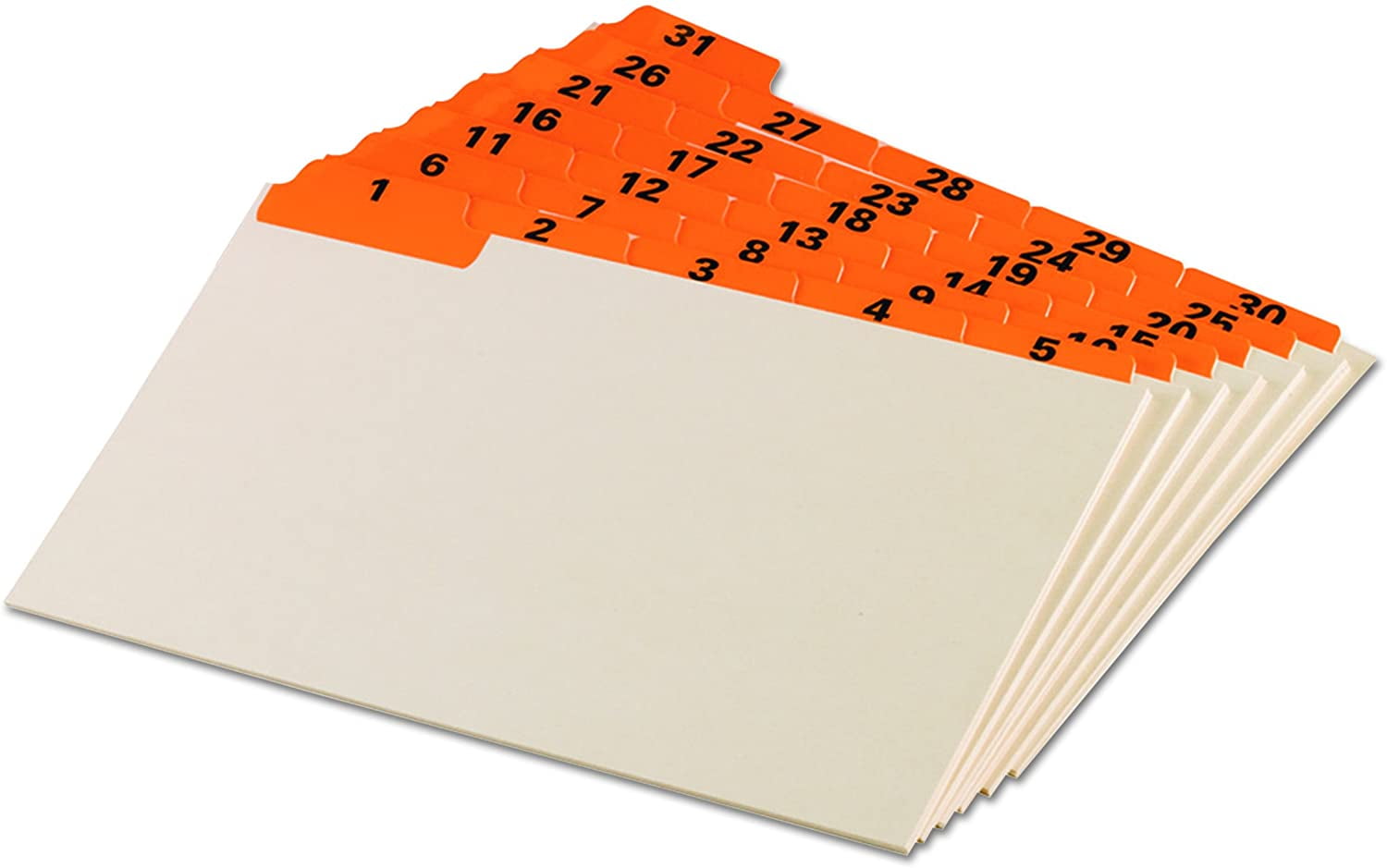 Title Oxford Daily (131) Manila Index Card Guides with Laminated Tabs