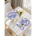 thumbnail image 5 of Purple Onion Flowers Placemats Set of 4, Spring Floral Dandelion Botanical Placemats for Dining Table, Place Mats for Kitchen Tabletop, Waterproof Wipeable Dining Table Mats Set, 5 of 9