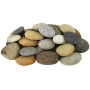 Rainforest Outdoor Decorative Stone, River Pebbles , Mixed Brown, 2-3", 30 lbs.