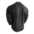 thumbnail image 6 of GuangCheng Mens Slim Fit Henley Shirts,Long Sleeve,Casual Basic Tees,with Chest Pocket,Soft Comfortable Daily Wear Tops,Black,Size XL, 6 of 8