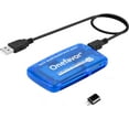 thumbnail image 1 of SmartMedia Cards Reader Writer, All-in-1 USB Universal Multi Card Adapter Slim Hub Read Smart Media SD, XD, CF, MMC, MS Pro Duo, Camera Flash Memory Cards Reader for Windows, Mac, Linux, 1 of 7