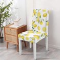 thumbnail image 7 of Dining Room Chair Covers 4pcs High Stretch Removable Washable Kitchen Chair Slipcovers for Home Party Hotel Wedding Ceremony, Universal Size (lemon), 7 of 7