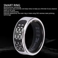 thumbnail image 3 of Health Smart Ring Sports Sleep Monitoring  Control Stainless Steel Health Tracker Ring with Display Screen, 3 of 7