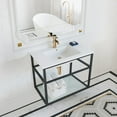 thumbnail image 5 of Pierre 30 Single, Open Shelf, Gold Metal Frame Bathroom Vanity, 5 of 7