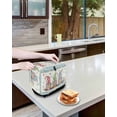 thumbnail image 3 of Easter Toaster Cover 4 Slice, Large Kitchen Appliance Covers, Spring Rabbit Ear Gnomes Eggs Floral Lattice Toaster Oven Cover with Loop, Bread Machine Cover Polyester Dust Cover Protection, 3 of 4