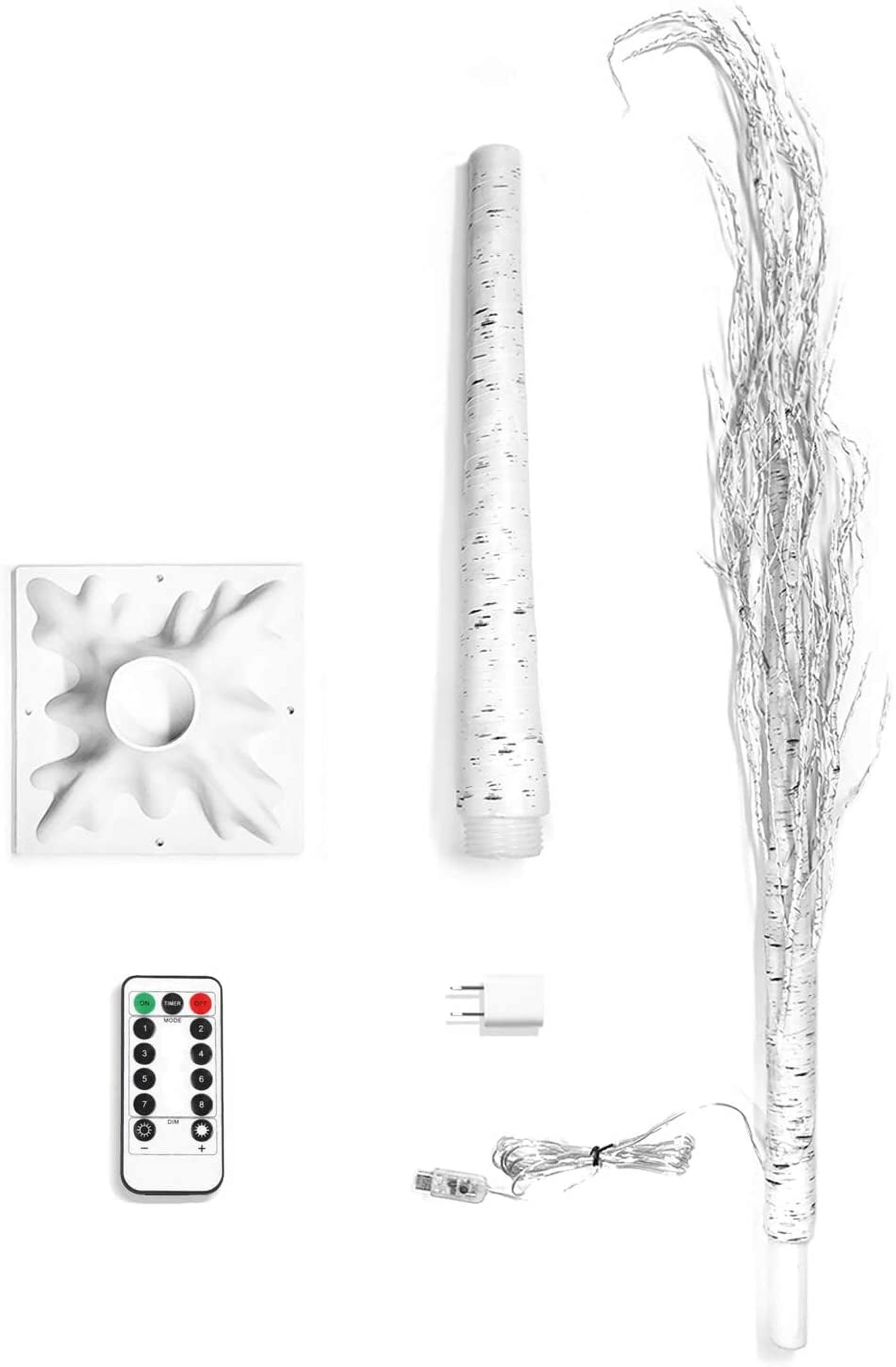 QiShi 6 Ft Warm White LED Birch Tree Light with 440 LEDs photo 4