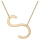 thumbnail image 1 of Pendientes para mujer, regalos para mujer, collar con letras de corazón de melocotón de acero de titanio, 26 letras, cadena para clavícula, collar para mujer, 1 of 4