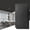 Oblong - Black-24 x 48in.-12, variant on Slat Wall Panel  3d Fluted Textured 12-tile 19.7 X 19.7in. - Oak