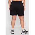 thumbnail image 4 of Women's Plus Size Drawstring High Waisted French Terry Shorts, 4 of 4