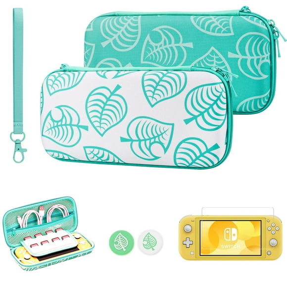 Funda de transporte para Nintendo Switch Lite, funda protectora rígida, bolsa de almacenamiento. Los accesorios incluyen protector de pantalla, agarres para los pulgares y correa para la muñeca