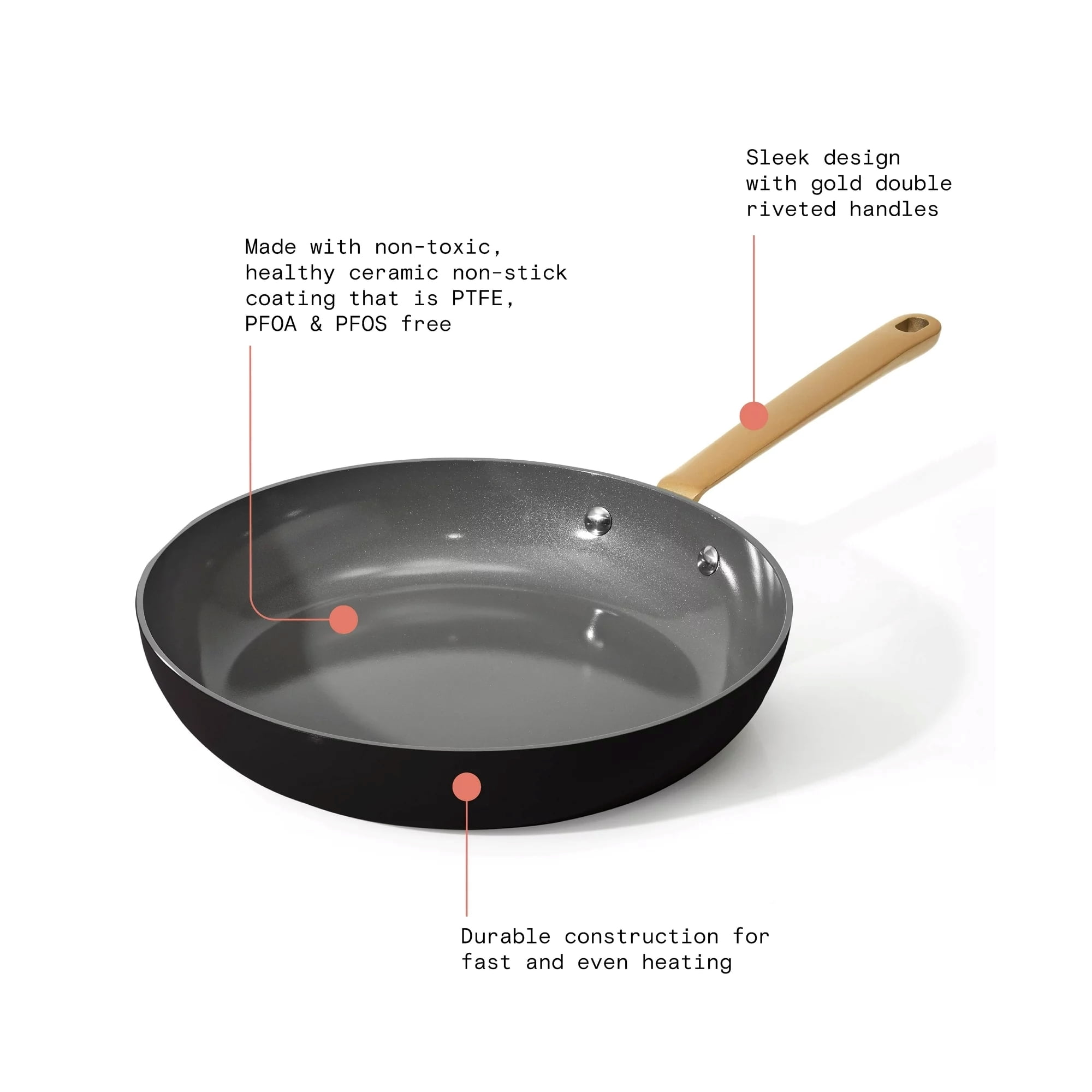 Beautiful 10 inch Ceramic Non-Stick Fry Pan, Beautiful 10 inch Ceramic Fry Pan