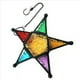 thumbnail image 2 of 2X Farol de Vela Colgante, Portavelas de Vidrio con Forma de Estrella de Cinco Puntas de Estilo Marroquí para Bodas, Jardín, Negro, 2 of 3