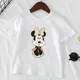 thumbnail image 3 of Linda camiseta de algodón para niños con estampado de Minnie Mickey Mouse, camisetas blancas de manga corta de verano, camisetas Harajuku para niños y niñas, ropa de bebé de Disney, 3 of 5