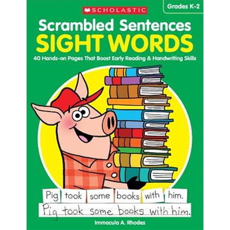 Pre-Owned Scrambled Sentences: Sight Words: 40 Hands-On Pages That Boost Early Reading & Handwriting Skills Paperback
