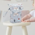 thumbnail image 4 of Sac à Couches pour Bébé Réutilisable Imperméable Multifonctionnel Suspendu Portable Motif Dessin Animé, 4 of 8