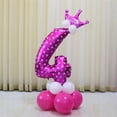 thumbnail image 3 of Láminas de Látex Número Suministros Shower Boda de Cumpleaños Decoración Navideña Número 4 BLESIY Conjunto de globos de números, 3 of 4