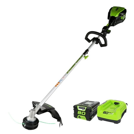 Greenworks 16-Inch PRO 80V Cordless String Trimmer (Attachment Capable), Battery and Charger Included (Best 4 Stroke Trimmer)